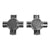 USA Standard Gear Chromoly Front Axle Kit, Dana 30, 27 Spline, Super Joints