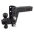 BulletProof Hitches - 2.5" Adjustable Heavy Duty Trailer Hitch (22,000 lb. Rating) - 12" Drop/Rise Trailer Hitch with 2" & 2-5/16" Dual Ball - Powder Coat, Solid Steel, Corrosion-Resistant