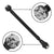 Front Driveshaft Grand Cherokee/Commander, 34" Flange to Flange Compressed
