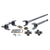 USA Standard Gear Chromoly Front Axle Kit, Dana 30, 27/30 Spline, 1310 U-Joints