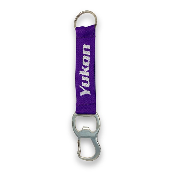 Yukon Woven Strap With Carabiner/ Bottle Opener, Purple