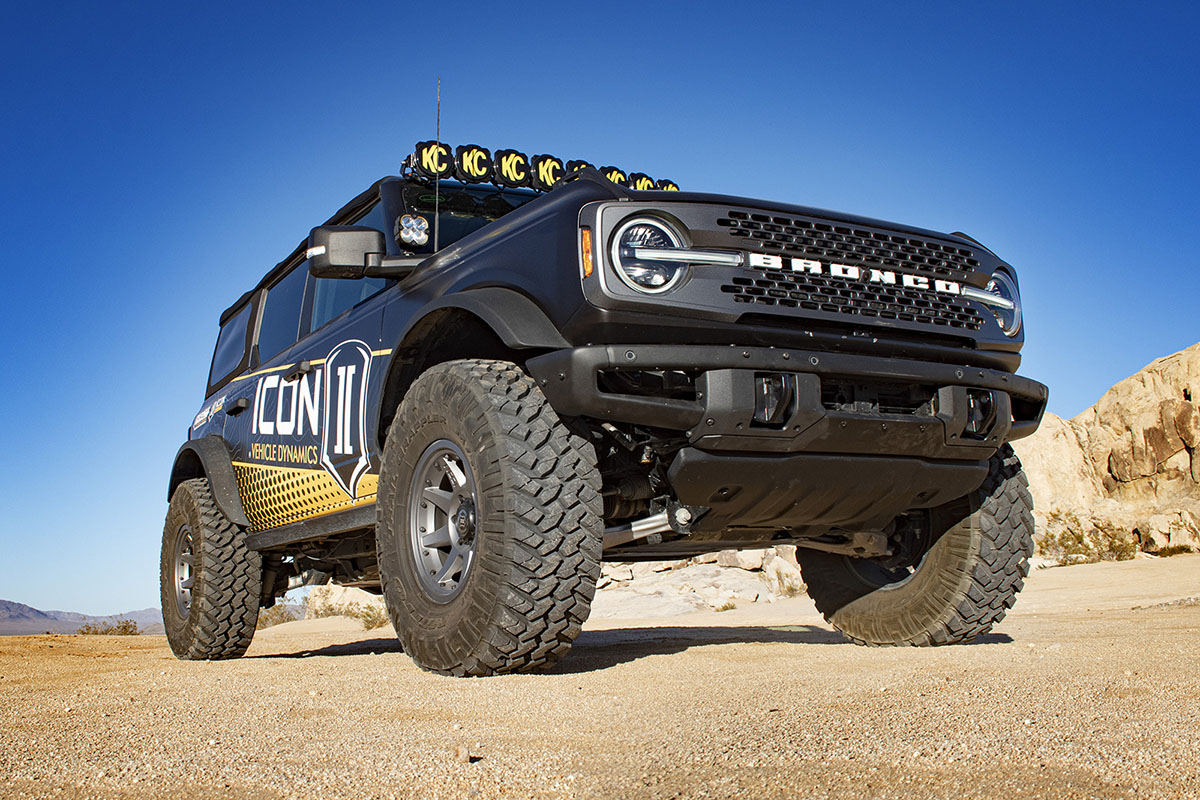 ICON 2021-2023 Ford Bronco, Non-Sasquatch, 3-4" Lift, Stage 5 Suspension System, Billet