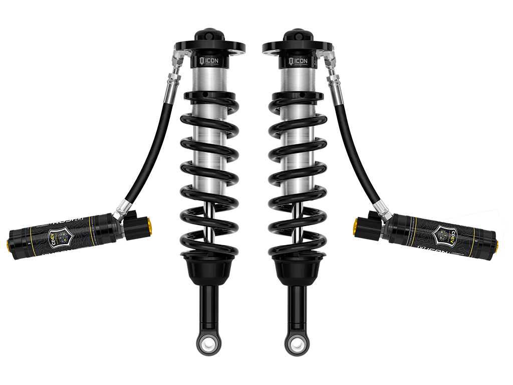 ICON 2022-2025 Toyota Tundra 1.25-3.5" Lift/2023-2024 Sequoia 3-4.5" Lift, Front, V.S. 2.5 Series Coilover Kit, Remote Reservoir w/ CDEV, Pair