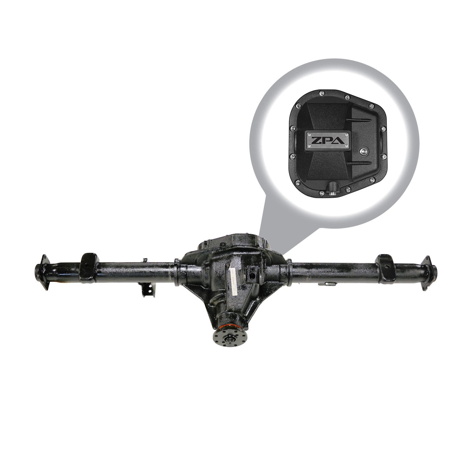 Zumbrota Performance Axle, Rear Axle Assembly, Ford 9.75, '00-'04 Ford F150, Stepped Housing with 1.618"I.D. / 2.533" O.D. Axle Bearing, 4.88 Ratio, Duragrip