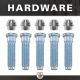 Rear Axle Kit Fits Ford 8.8" Diff 31 Spline RH 31-7/8" Long 14mm Studs