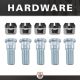Rear Axle Kit Fits Chrysler 9.25" Diff 31 Spline LH 34-1/16" Long 1/2" Studs