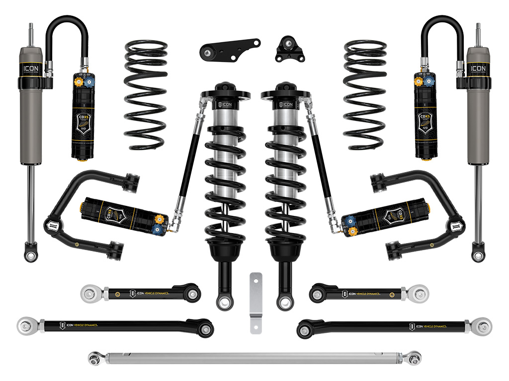 ICON 2024-2025 Toyota Land Cruiser 250 Series, 1.25-3" Lift, Stage 9 Suspension System, CDXS, Tubular
