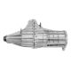 Remanufactured Transfer Case BW4464, 17-19 Ford F250 6.2L, 20-22 F250 W/ 6R100 Transmission, Electric Shift, Rear Slip Yoke, W/ Shift Motor