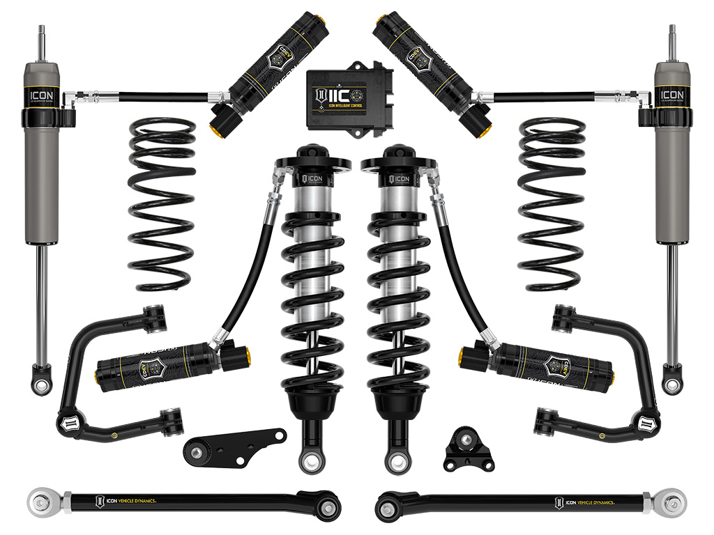 ICON 2024-2025 Toyota Tacoma 1.25-3" Lift, Stage 10 Suspension System, Tubular, Overland Rear Springs