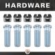 Rear Axle Kit Fits GM 8.5" Diff 30 Spline 30-3/8" Long