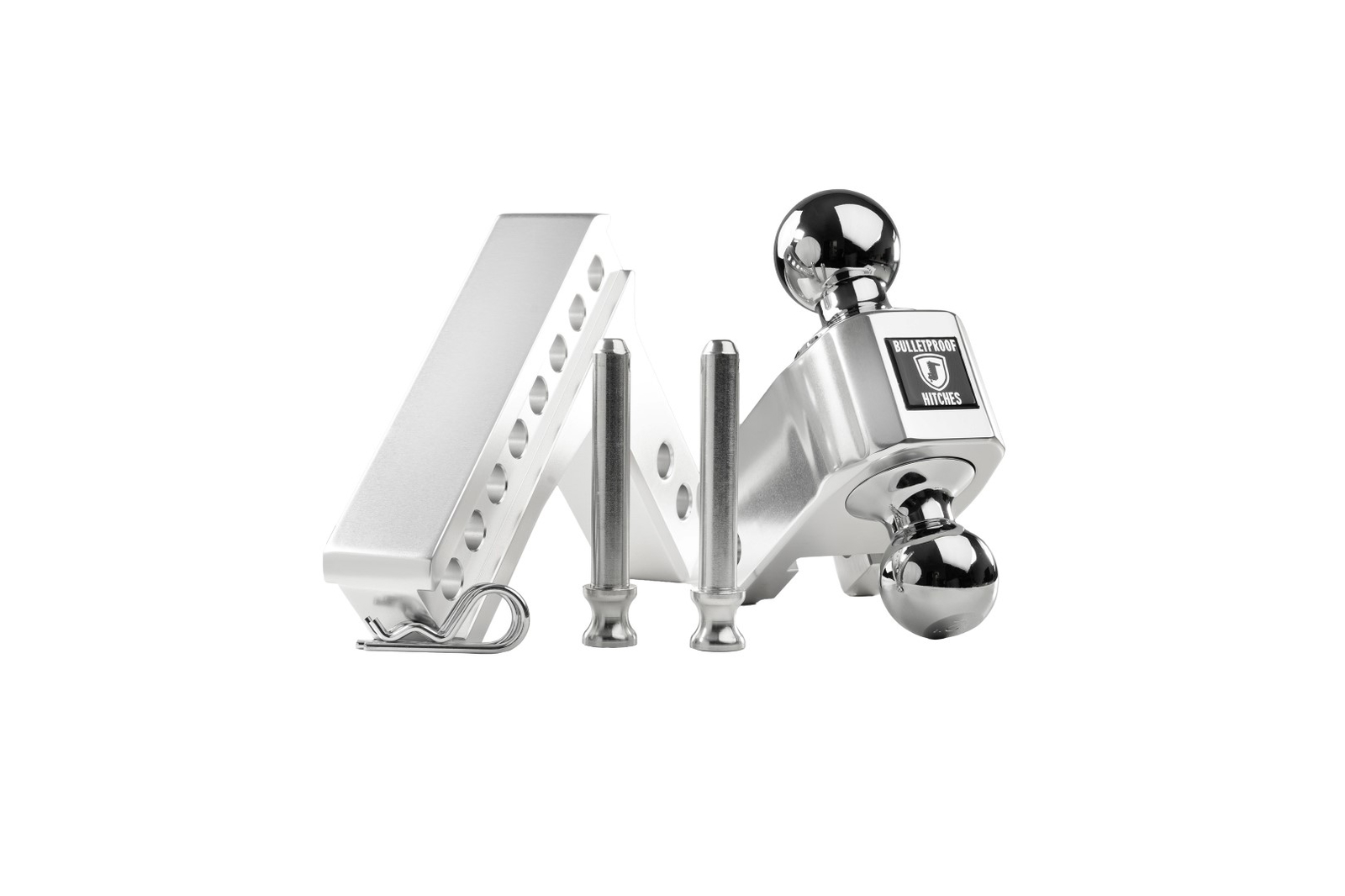 BulletProof 2.0" Aluminum Medium Duty 4" Drop/Rise Hitch
