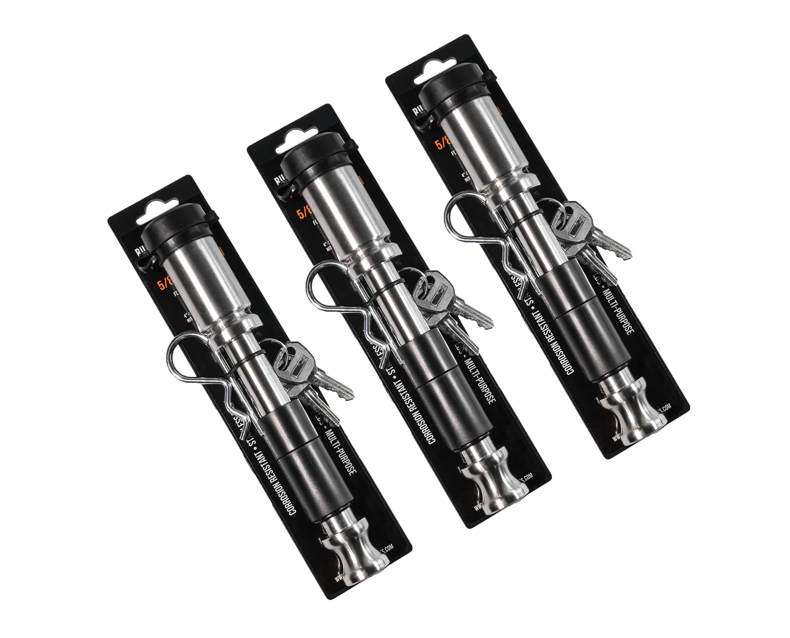 BulletProof 5/8" Locking Pin, 3-Pack Keyed Alike