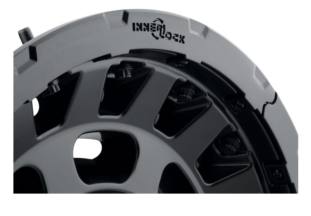 ICON Alloys Hammer Pro, Satin Black, 17 x 8.5 / 6 x 5.5, 25mm Offset, 5.75" BS