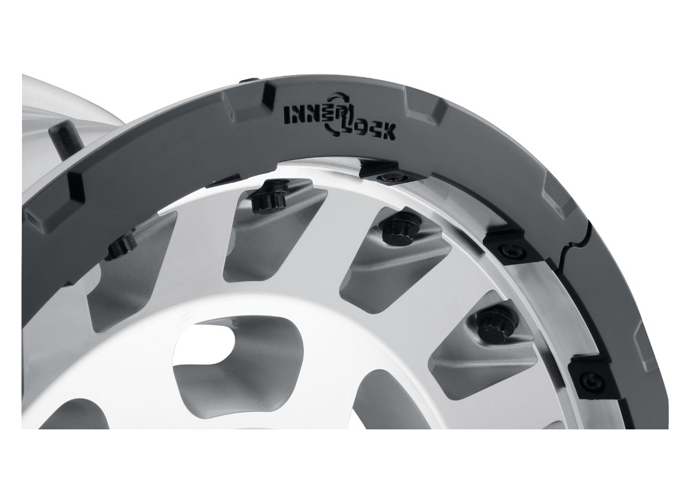ICON Alloys Hammer Pro, Silver Machined, 17 x 8.5 / 6 x 5.5, 25mm Offset, 5.75" BS