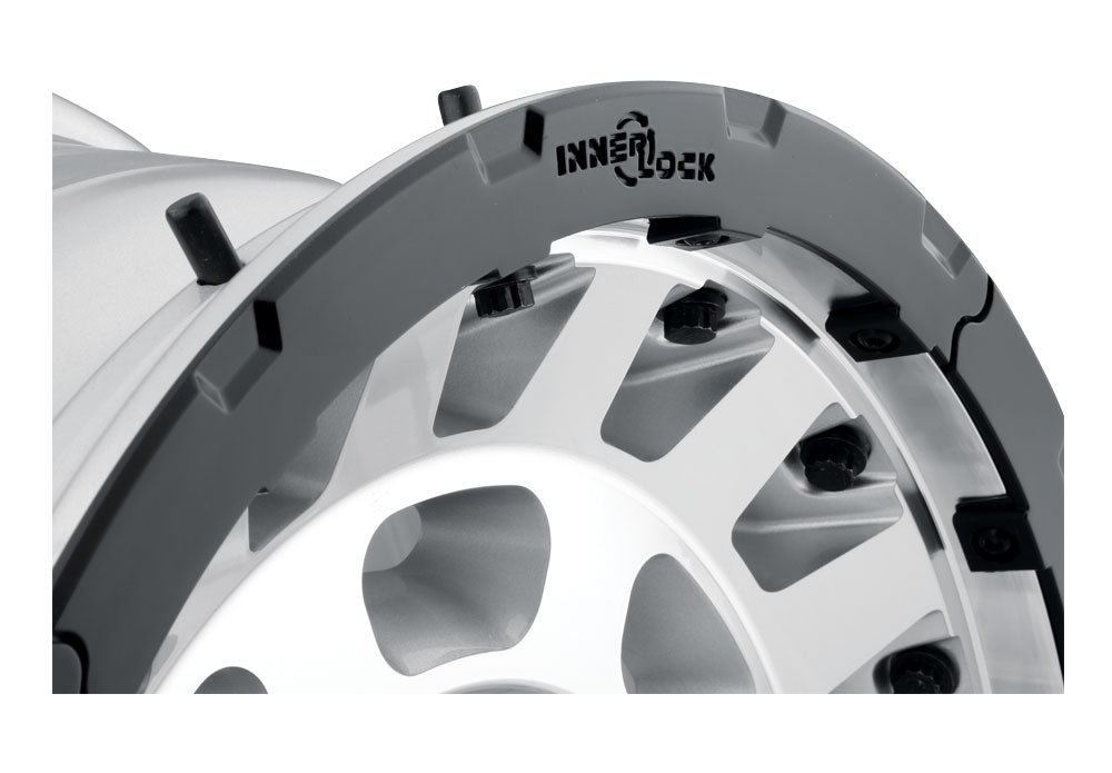 ICON Alloys Hammer Pro, Silver Machined, 17 x 8.5 / 6 x 5.5, 25mm Offset, 5.75" BS