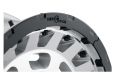 ICON Alloys Hammer Pro, Silver Machined, 17 x 8.5 / 6 x 5.5, 25mm Offset, 5.75" BS