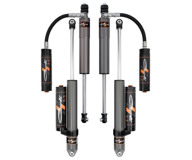 Carli Pathfinder 2.5 Level Height Shock Package, 13-24 Ram 3500, Includes reservoir mounts
