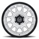 ICON Alloys Rancho, Silver Machined w/ Gloss Black Lip, 20 x 9 / 6 x 135, 16mm Offset, 5.625" BS