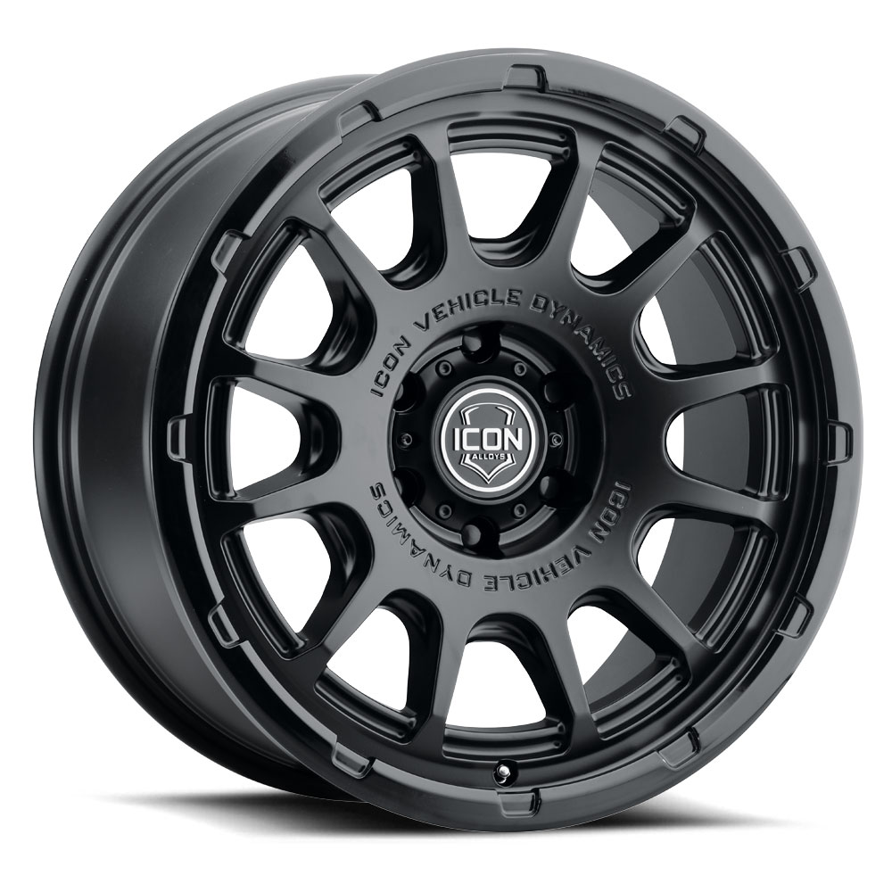 ICON Alloys Rancho, Double Black, 20 x 9 / 5 x 5, -12mm Offset, 4.5" BS