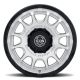 ICON Alloys Rancho, Silver Machined w/ Gloss Black Lip, 20 x 9 / 8 x 6.5, 12mm Offset, 5.5" BS