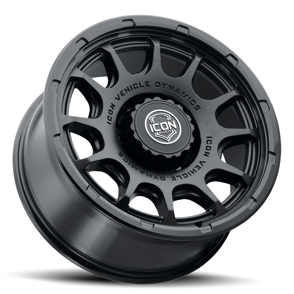 ICON Alloys Rancho, Double Black, 20 x 9 / 8 x 180, 12mm Offset, 5.5" BS