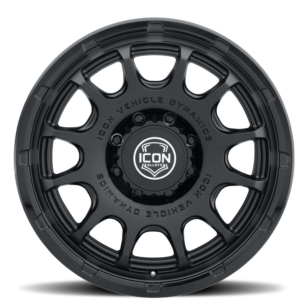 ICON Alloys Rancho, Double Black, 20 x 9 / 8 x 180, 12mm Offset, 5.5" BS