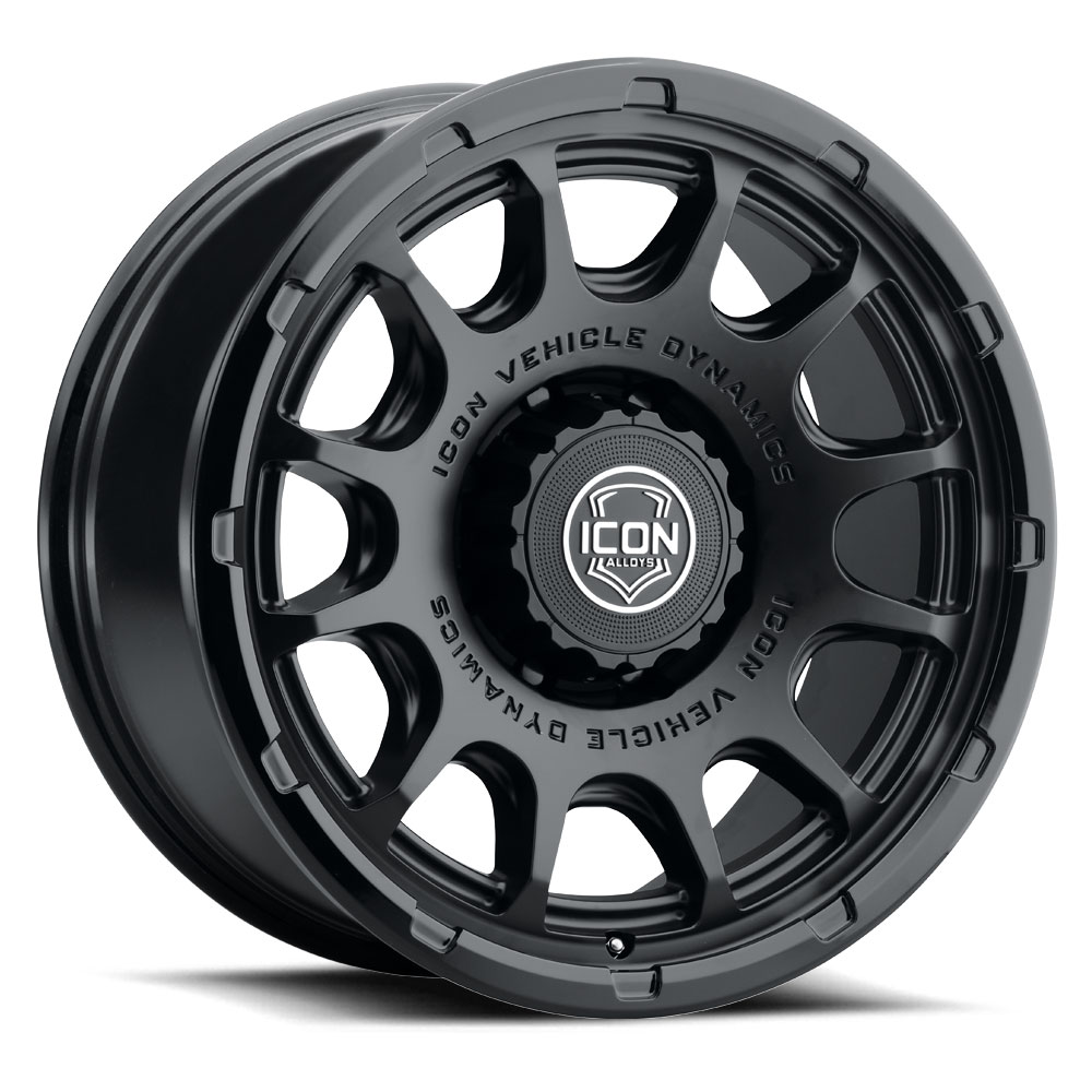 ICON Alloys Rancho, Double Black, 20 x 9 / 8 x 180, 12mm Offset, 5.5" BS