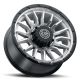 ICON Alloys Cajon, Silver Machined w/ Gloss Black Lip, 20 x 9 / 8 x 170, 6mm Offset, 5.25" BS