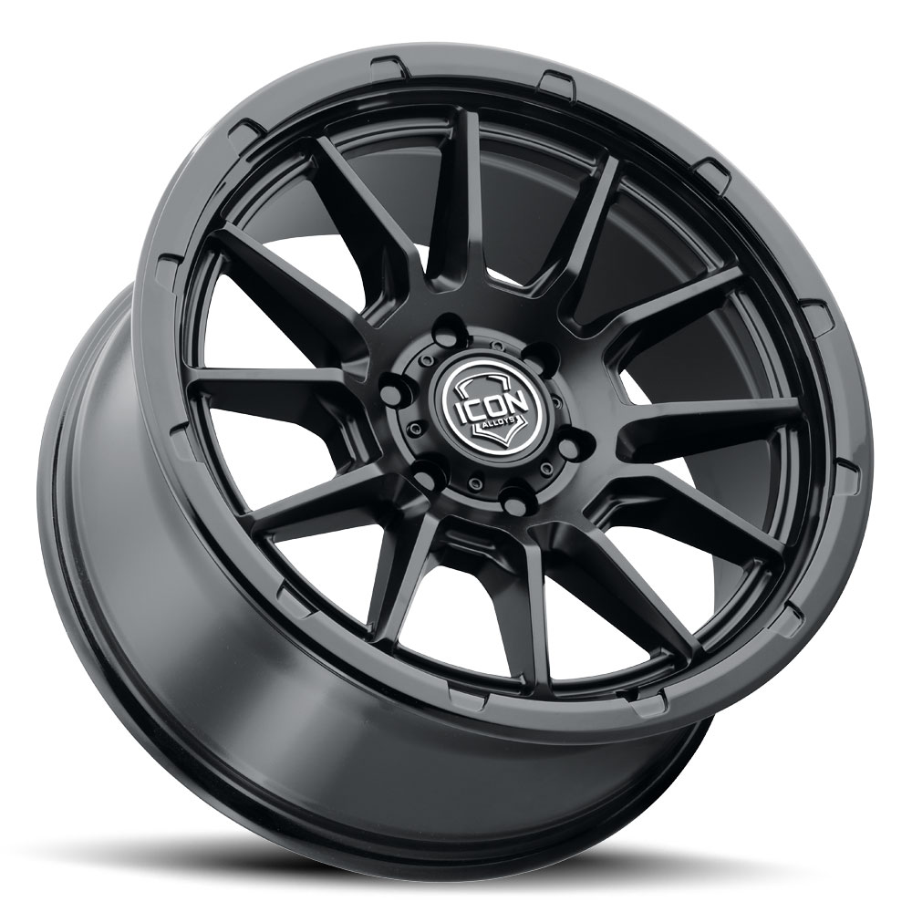 ICON Alloys Cajon, Double Black, 20 x 9 / 6 x 5.5, 16mm Offset, 5.625" BS