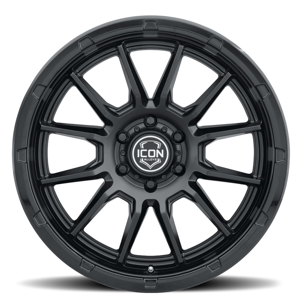 ICON Alloys Cajon, Double Black, 20 x 9 / 6 x 5.5, 16mm Offset, 5.625" BS