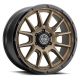 ICON Alloys Cajon, Satin Bronze w/ Gloss Black Lip, 20 x 9 / 6 x 5.5, 16mm Offset, 5.625" BS