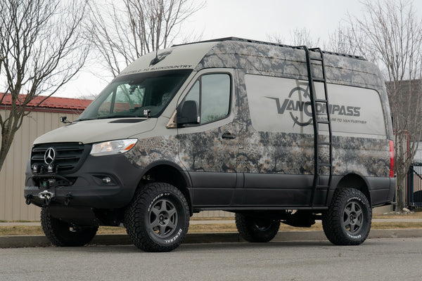 Van Compass Slice Wheel, Titanium, 17X8, 30Mm Offset, 6X130 Bc - Sprinter 2500, 07-Up