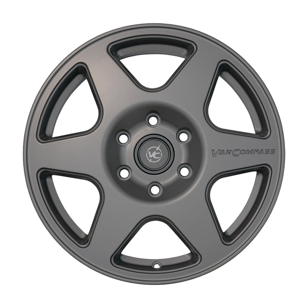 Van Compass Slice Wheel, Titanium, 17X8, 30Mm Offset, 6X130 Bc - Sprinter 2500, 07-Up