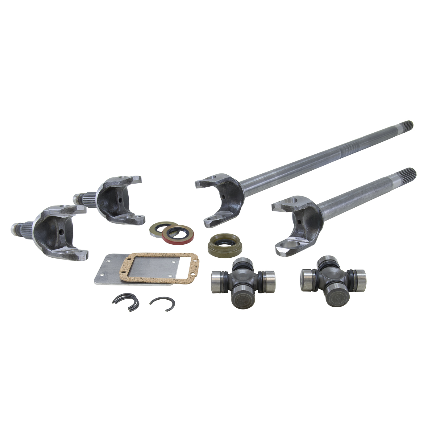 Yukon Chromoly Front Axle Kit, Dana 60, 30/35 Spline, Both Sides, 733X U-Joints
